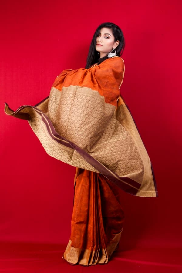 Tussar Silk — Earthen Rust