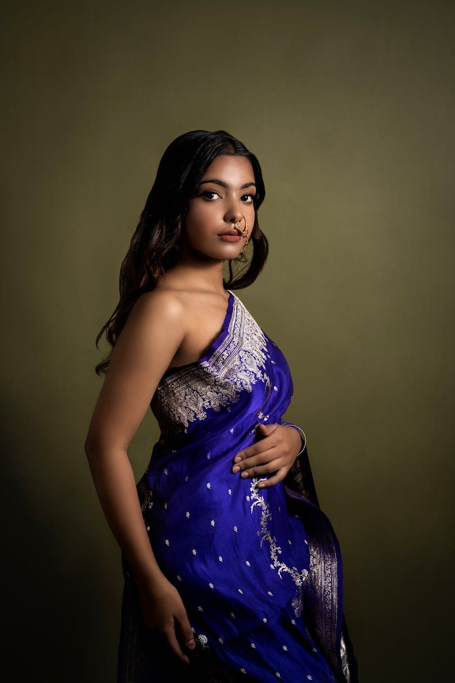 Handloom Cotton — Indigo Stripe